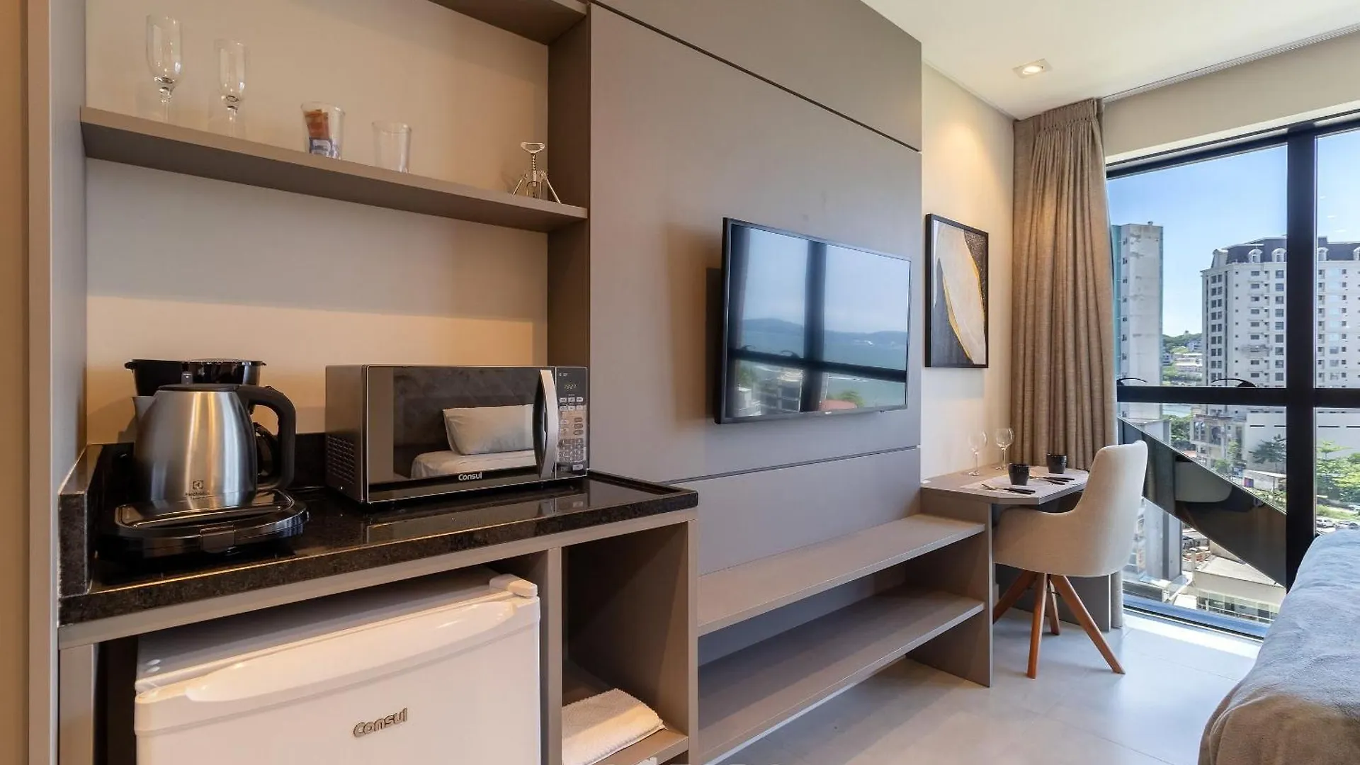 Apartamento Mhfa - Studios Em Predio Luxuoso Com Vista Mar Itapema Brasil